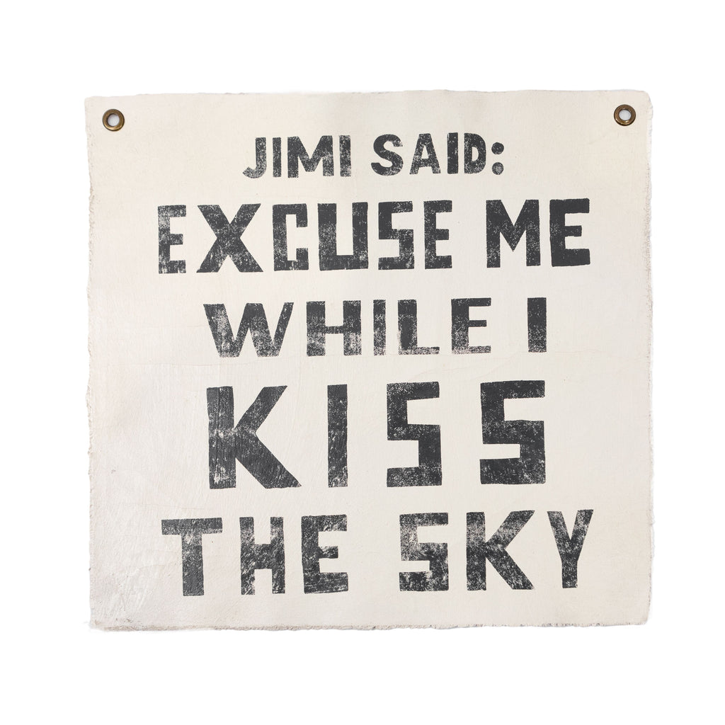***Jimi Said 25"x25" Hand Painted Wall Hanging
