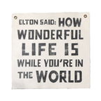 Elton Said Hand Painted Wall Tarp 25x25