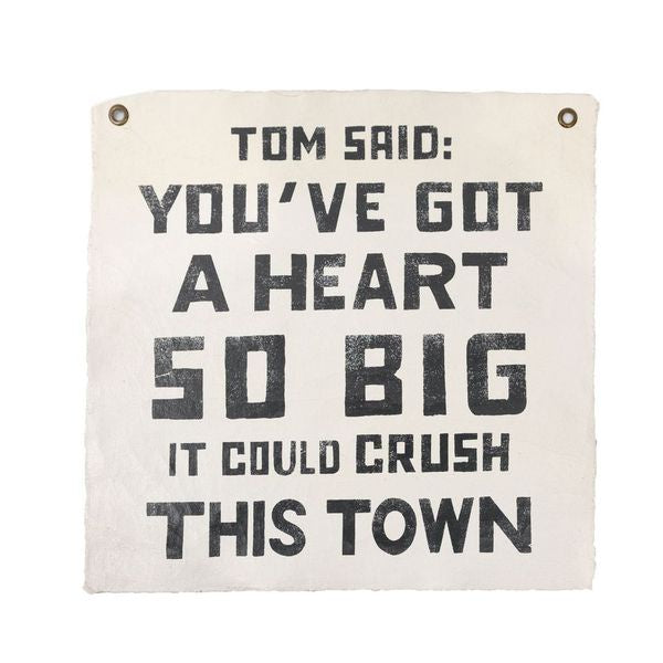 Tom Said Hand Painted Wall Hanging