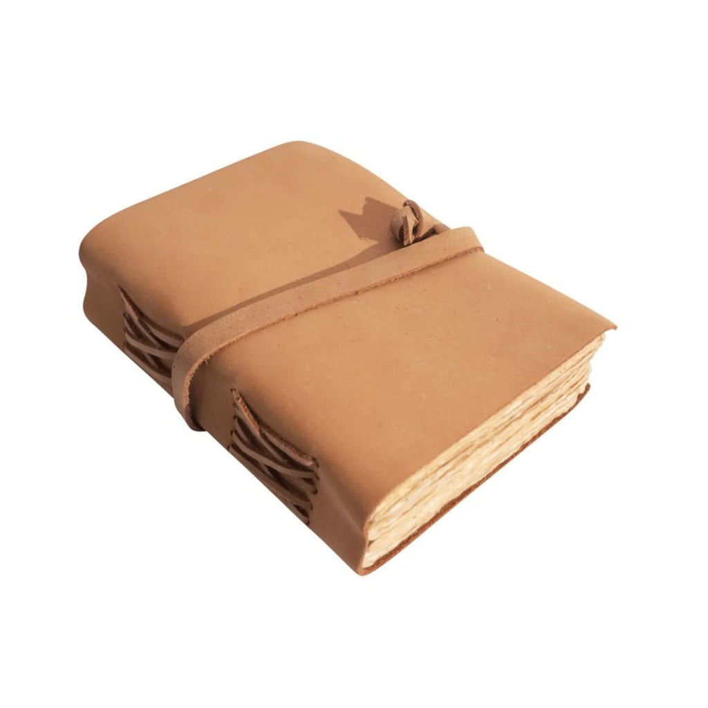 2nd Edition Mini Wrap Leather Journal - Camel