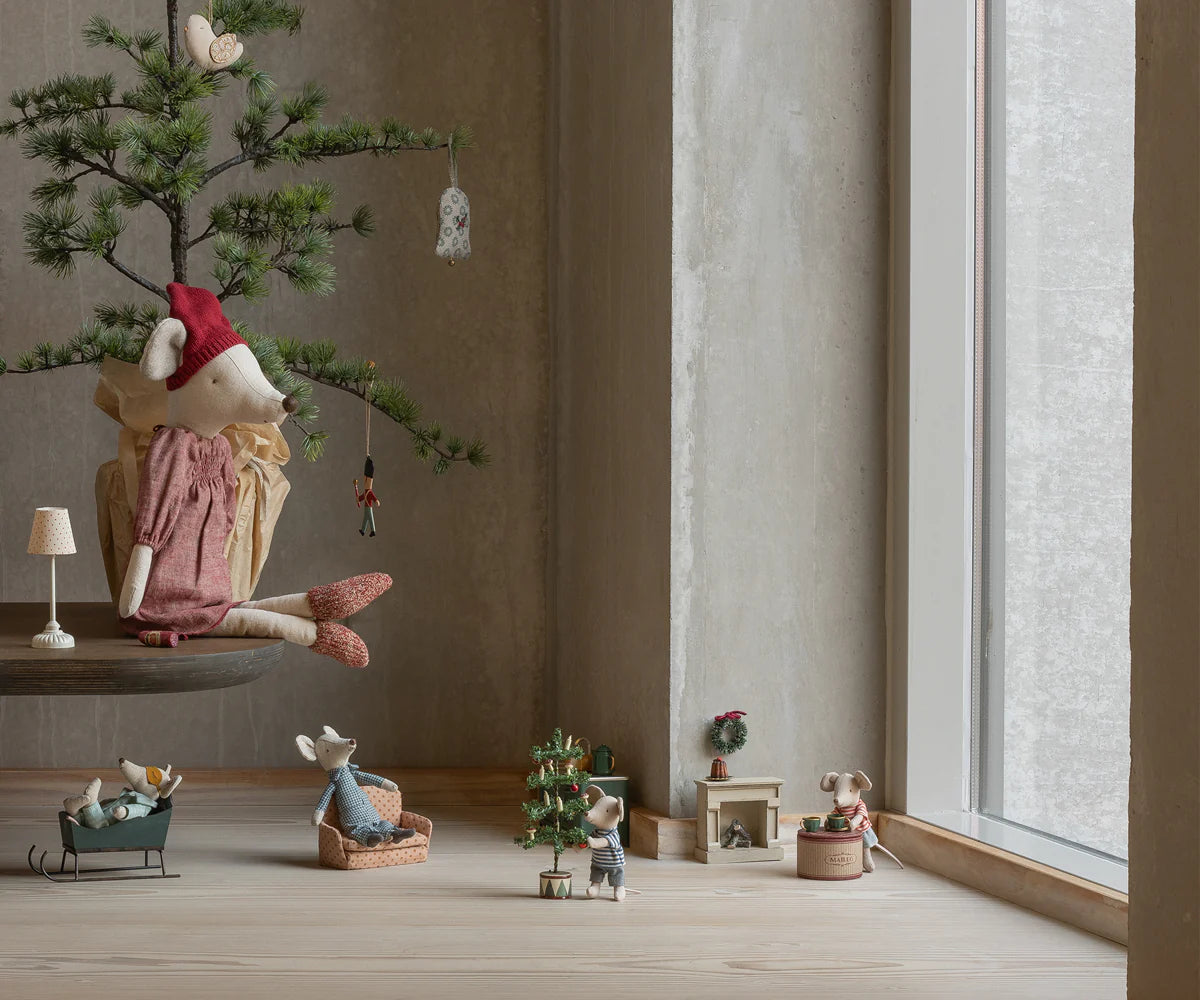 Christmas Tree, Mouse, w/ Lights