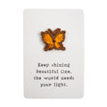 Keep Shining Beautiful One Crochet Pin Card