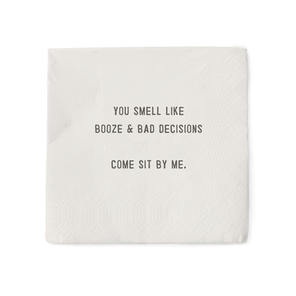 You Smell Like Booze Cocktail Napkin Set (20pcs) 5" x 5"