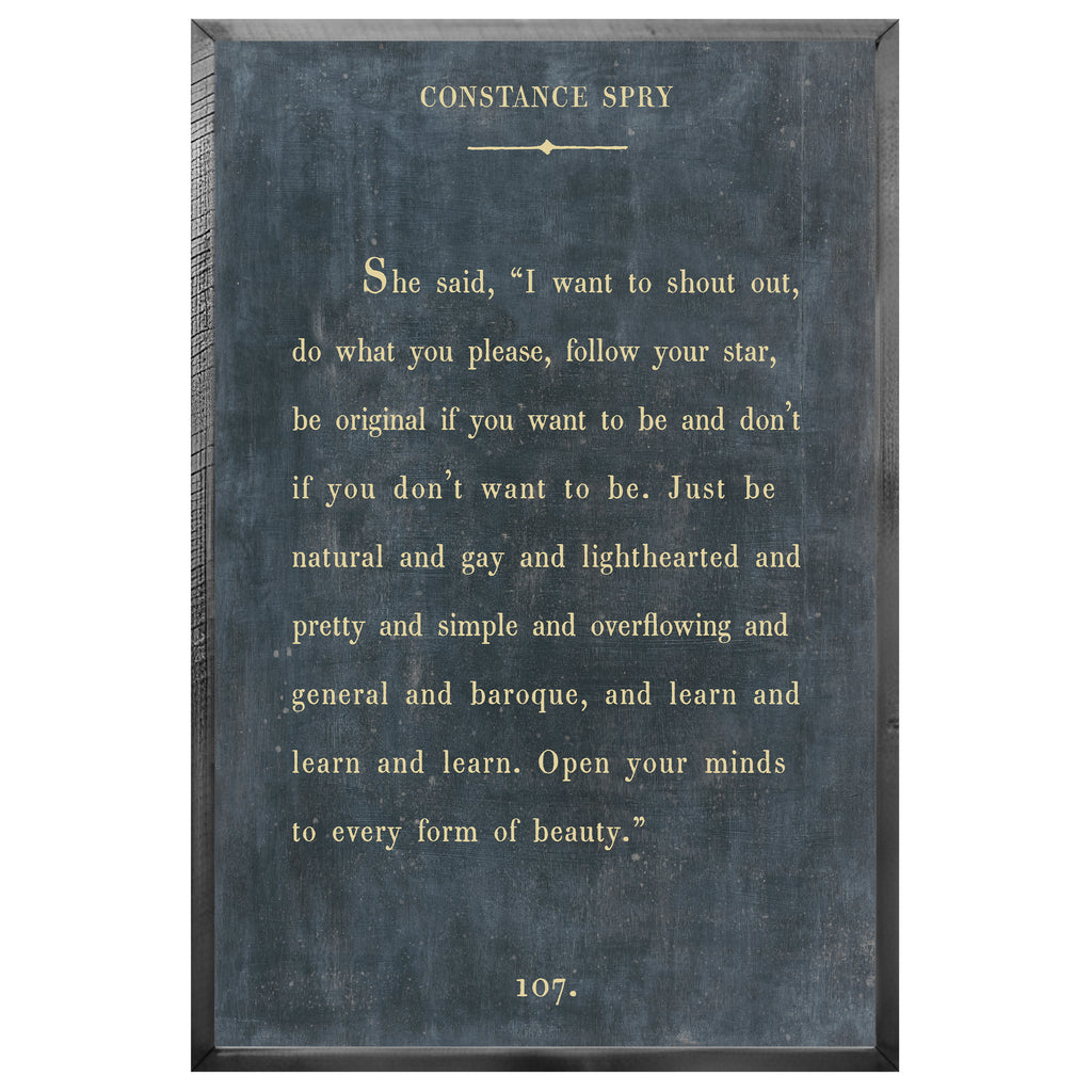 Constance Spry - Book Collection (Grey Wood) - Art Print