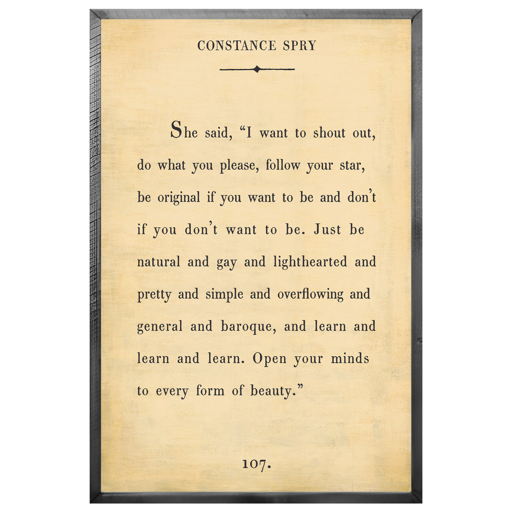 Constance Spry - Book Collection (Grey Wood) - Art Print