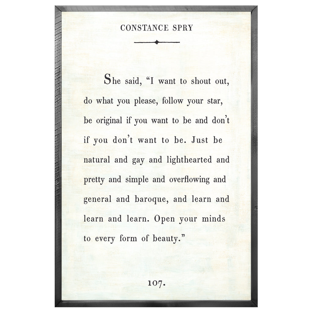 Constance Spry - Book Collection (Grey Wood) - Art Print