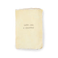 ***Love You X Forever Small Deckled Edge Notebook - Cream