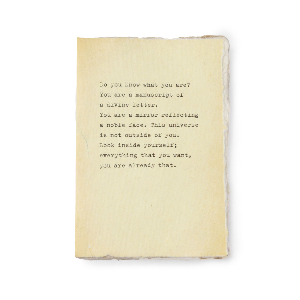 Medium Deckled Edge Notebook