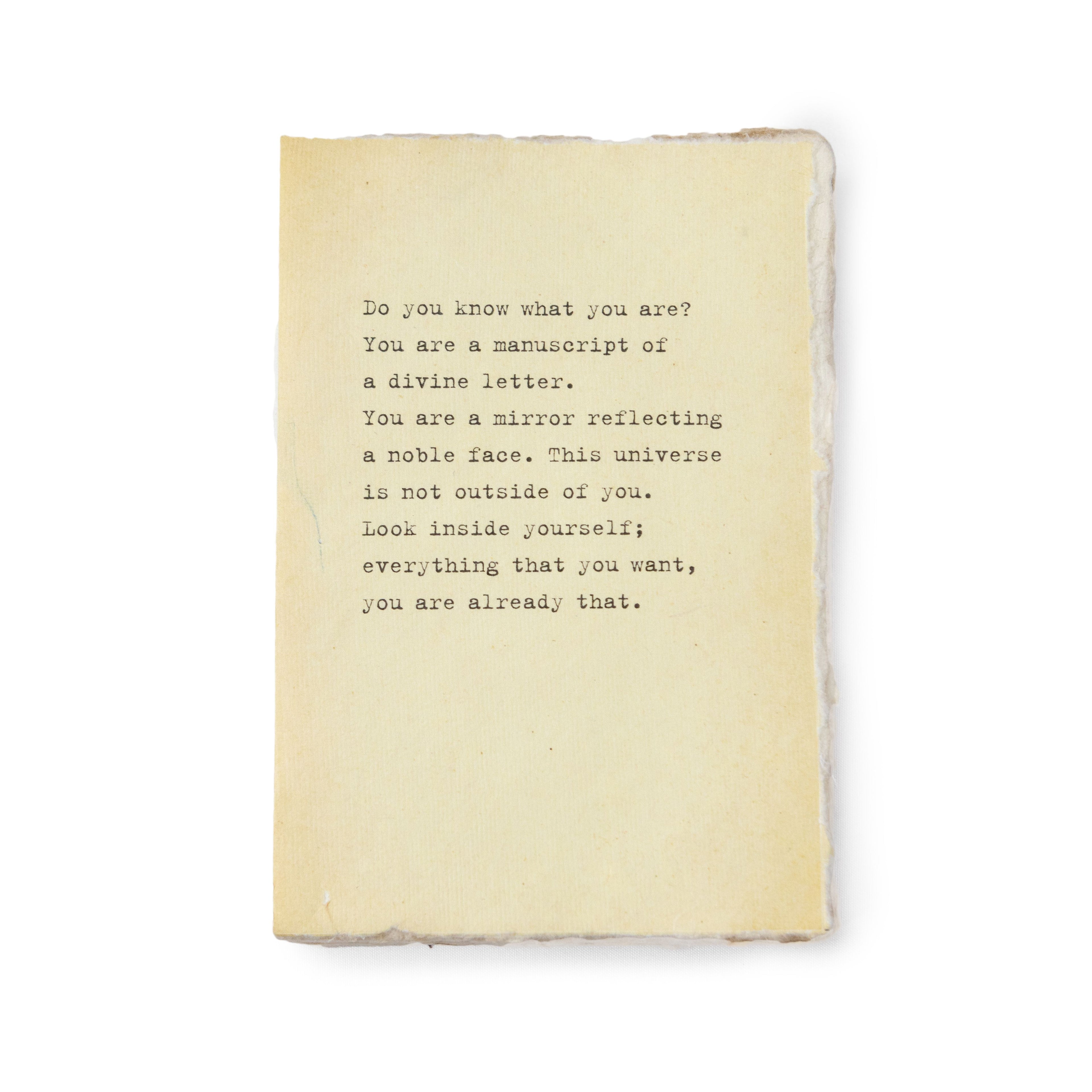 Medium Deckled Edge Notebook