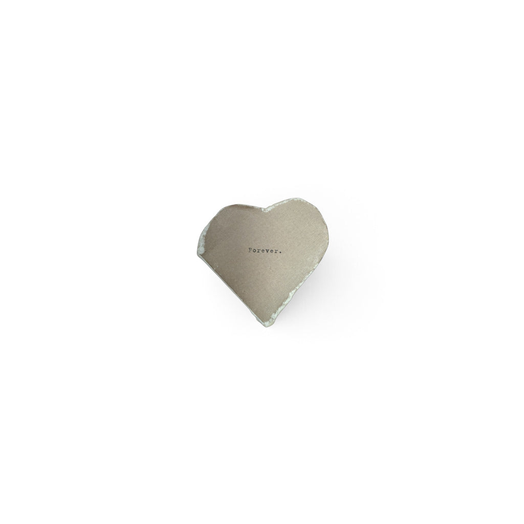 Forever Mini Deckled Edge Heart Book - Sage