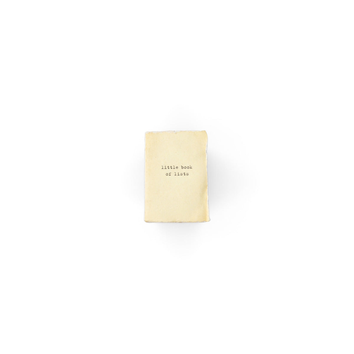 ^Little Book Of Lists Mini Deckled Edge Notebook