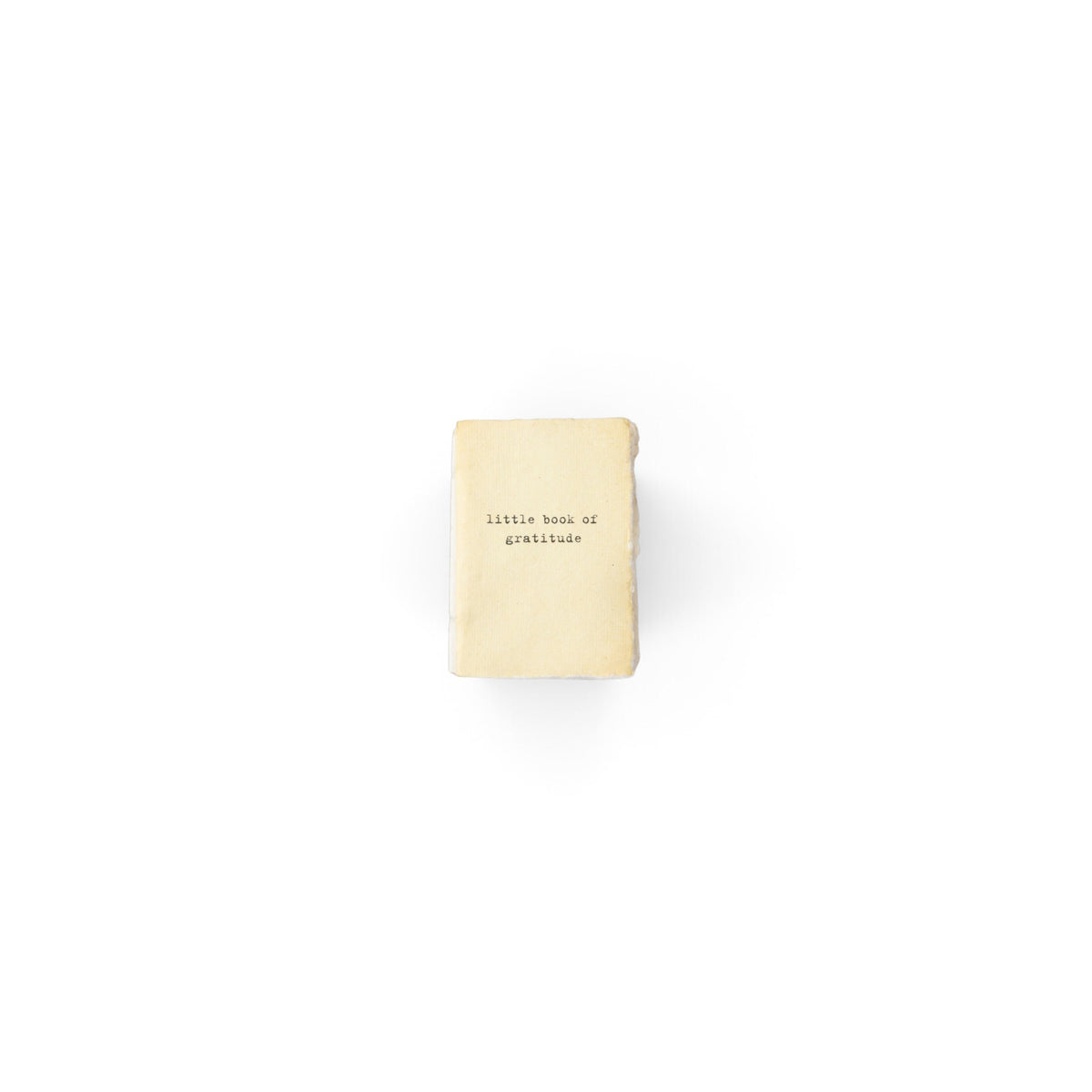 Little Book Of Gratitude Mini Deckled Edge Notebook - Cream