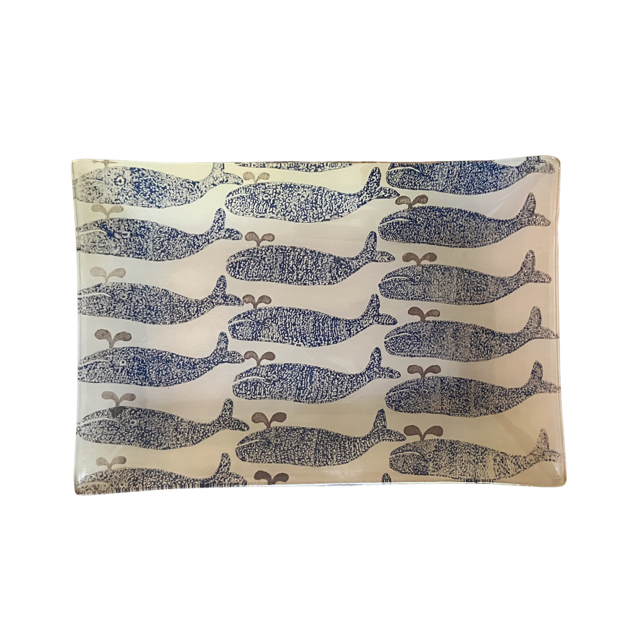 Coastal Pod Large Rectangular Decoupage Plate