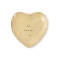 PS I Love You Heart Decoupage Plate
