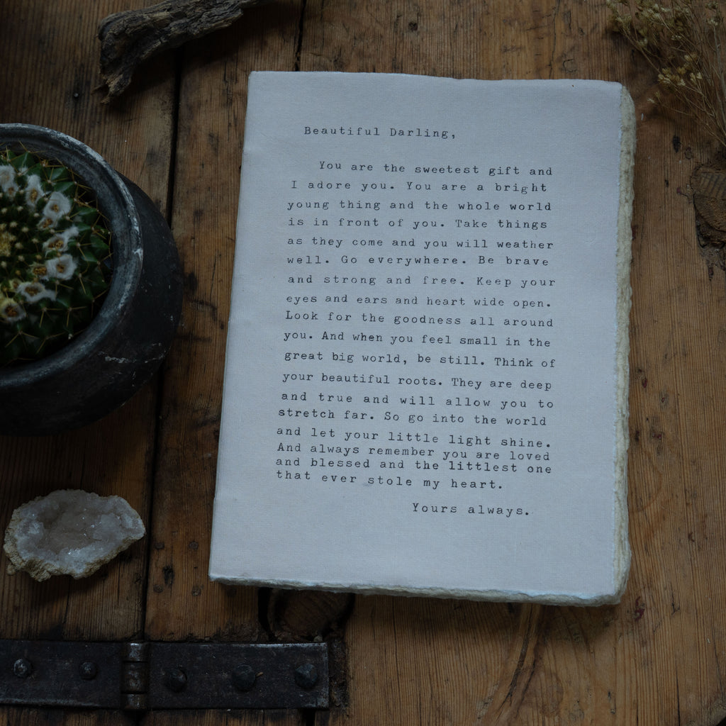 Letter For Sophie Large Deckled Edge Notebook - Rose