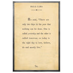 Dalai Lama Art Print - Grey Wood