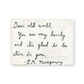 Dear Old World Art Tile