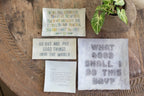 ***What Good Shall I Do Square Decoupage Plate 10x10
