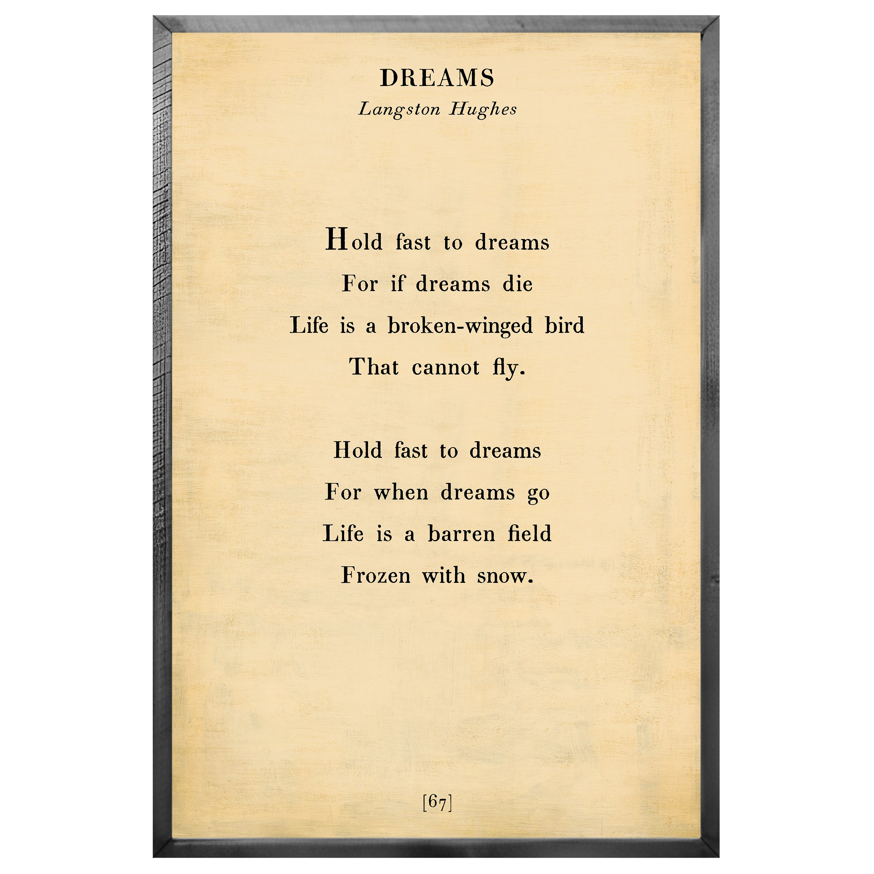Dreams Art Print - Grey Wood