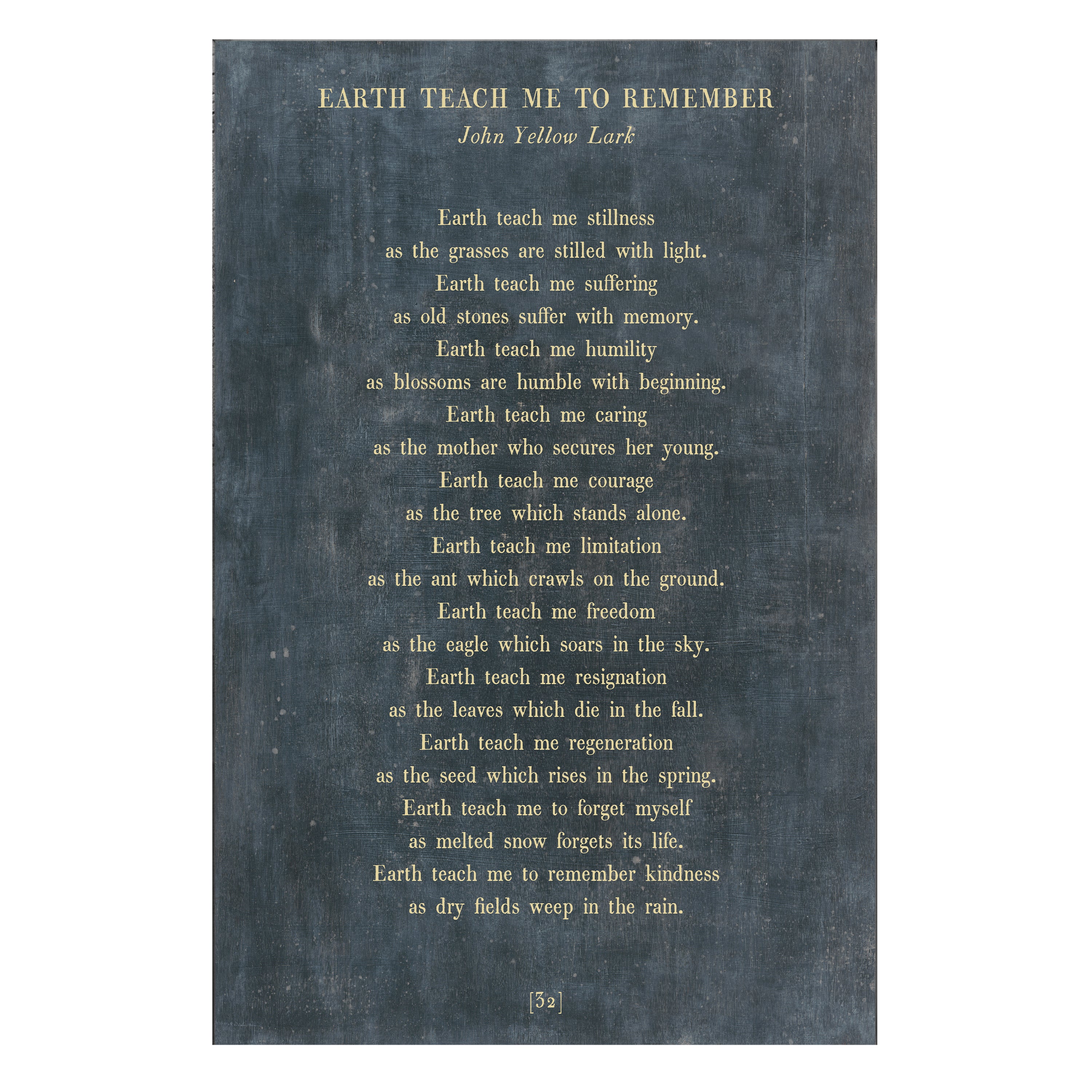 Earth Teach Me to Remember - Poetry Collection