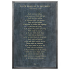 Earth Teach Me to Remember Art Print - Grey Wood