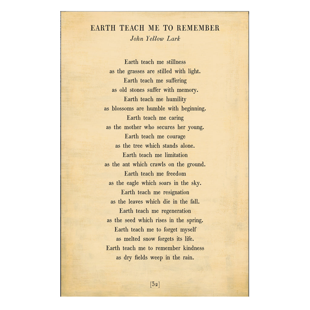 Earth Teach Me to Remember - Poetry Collection