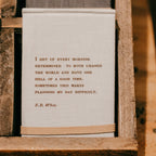 I Get Up Every Morning Fabric Notebook