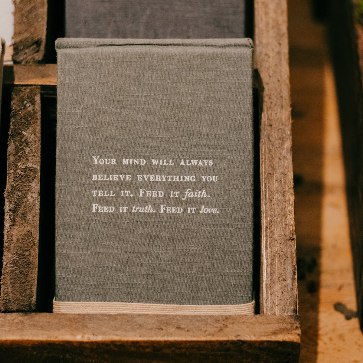 Faith Truth Love Fabric Notebook