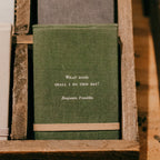What Good Shall I Do Fabric Notebook