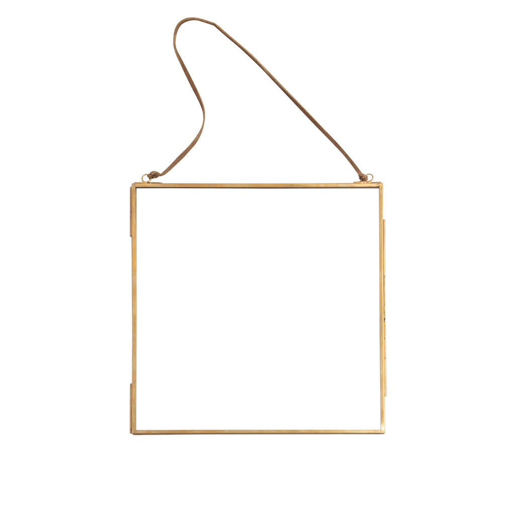 Square Brass Hanging Frame 10x10