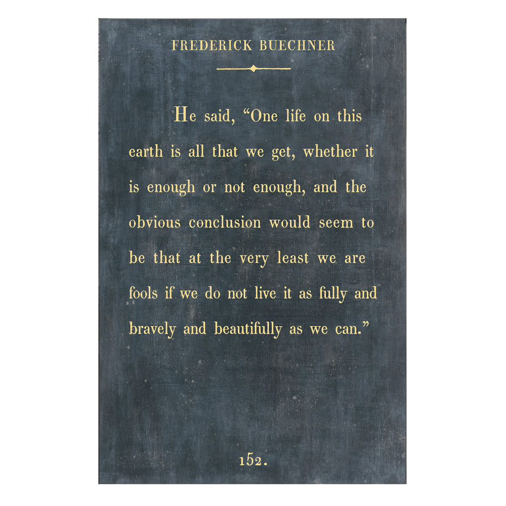 Frederick Buechner - Book Collection - Art Print