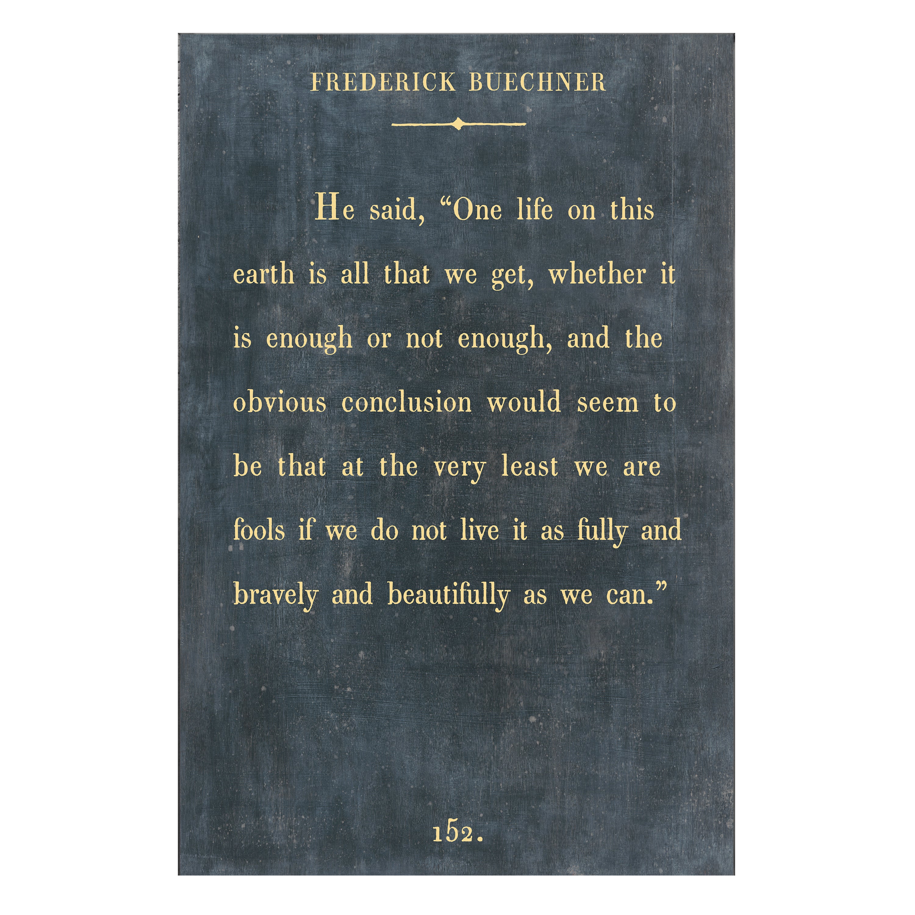 Frederick Buechner - Book Collection - Art Print