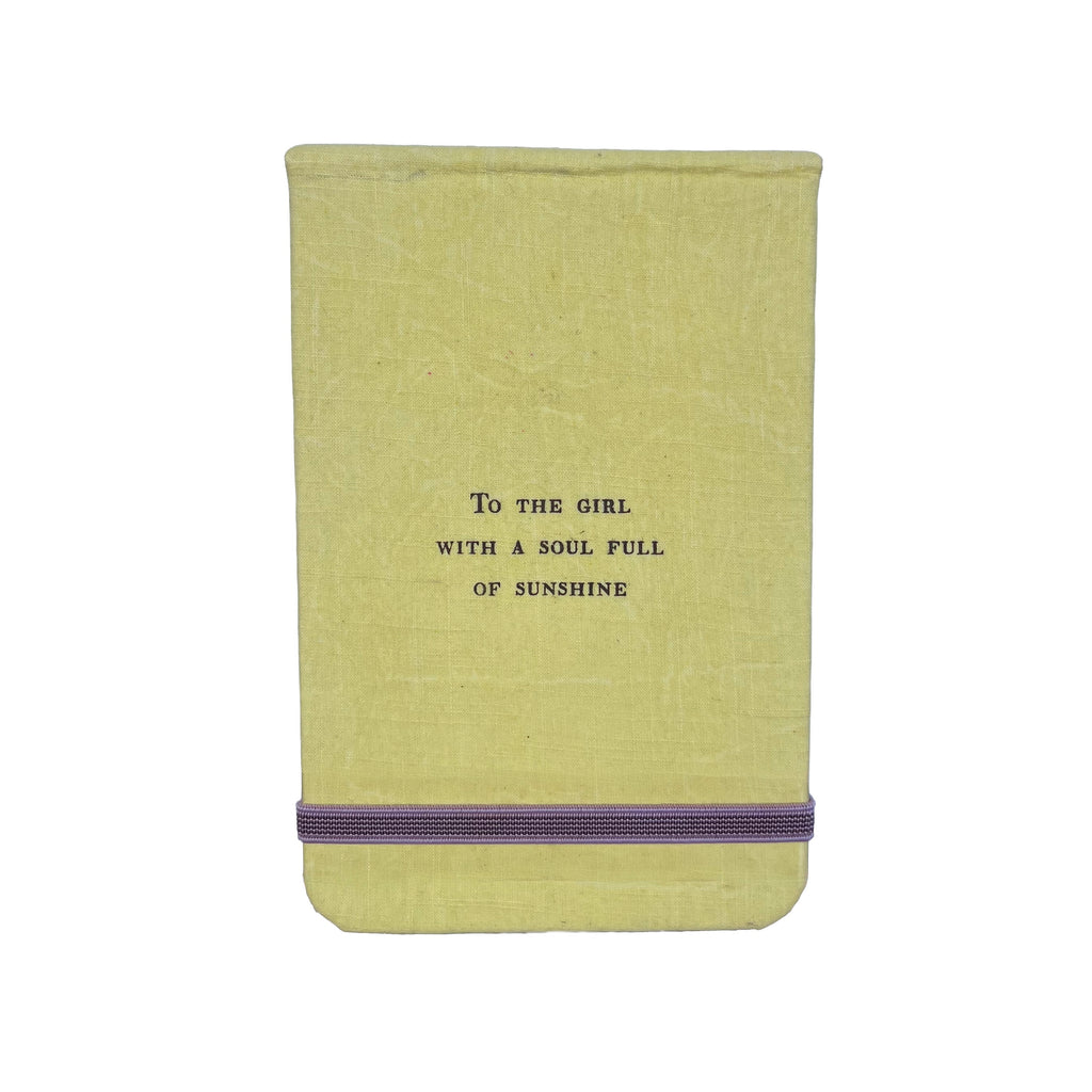 To The Girl Fabric Notebook