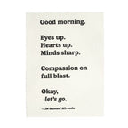 Good Morning Handmade Paper Print - 12x16