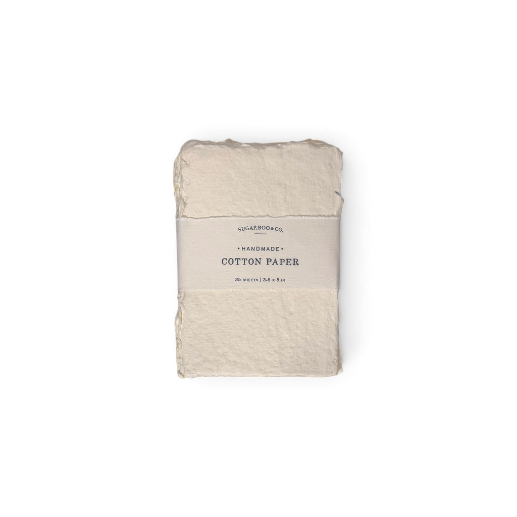 Handmade Cotton Paper Bundle - Cream