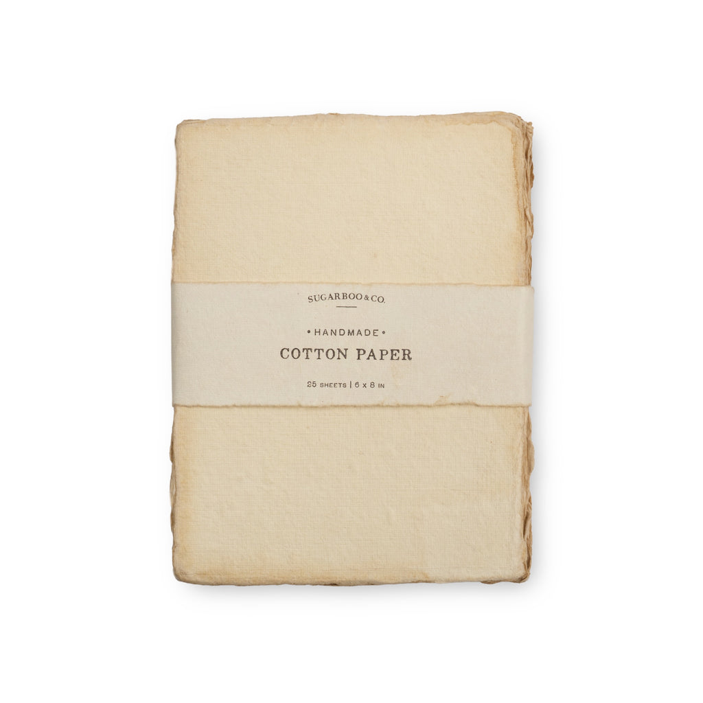 Handmade Cotton Paper Bundle - Cream