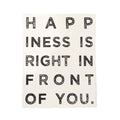 ***Happiness Is Right In Front Of You Handmade Paper Print - 12x16