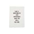 Take A Deep Breath Handmade Paper Print - 12x16