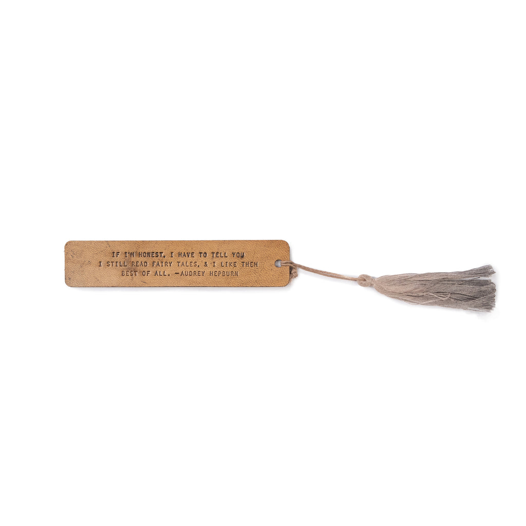 If I'm Honest Leather Bookmark
