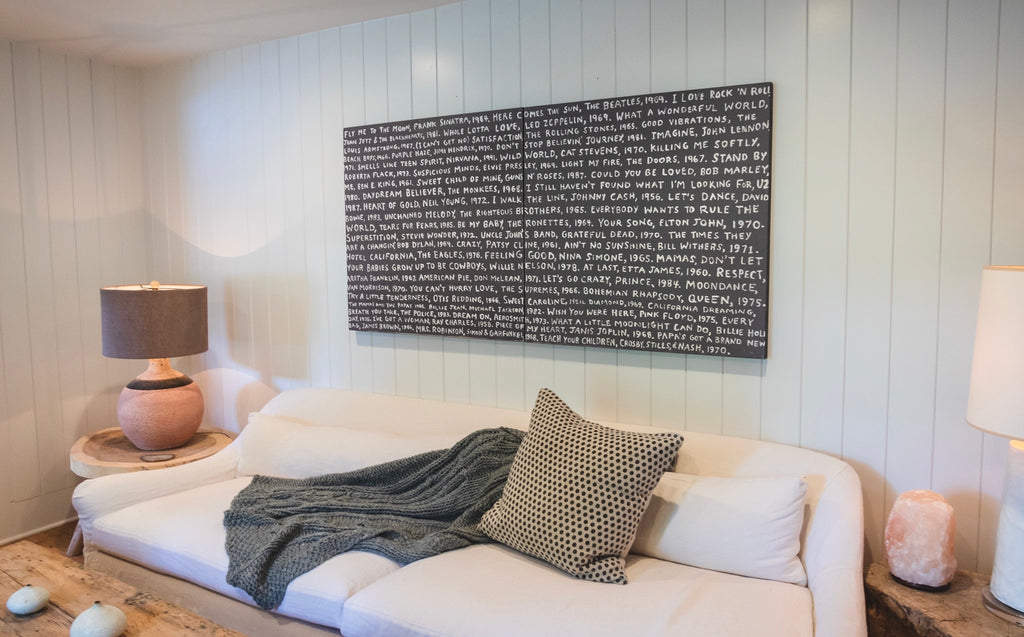 Playlist Art Print in Black - Custom