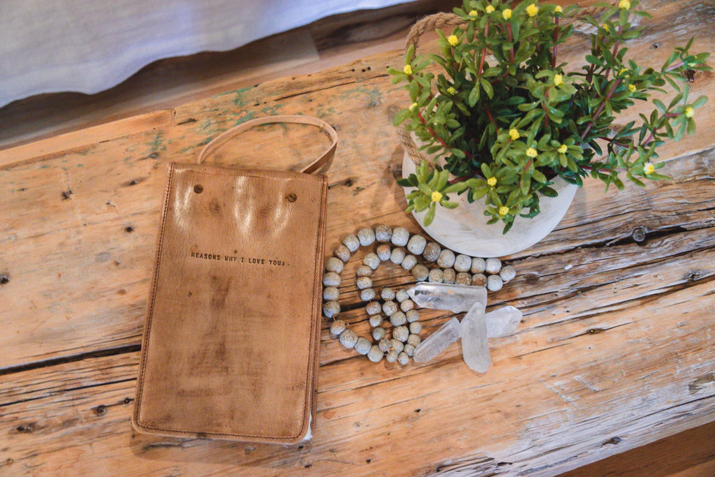 Reasons Why I Love You Hanging Leather Journal