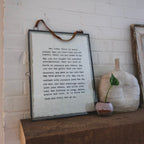 May Today There Be Peace Within Handmade Paper Print - 12x16
