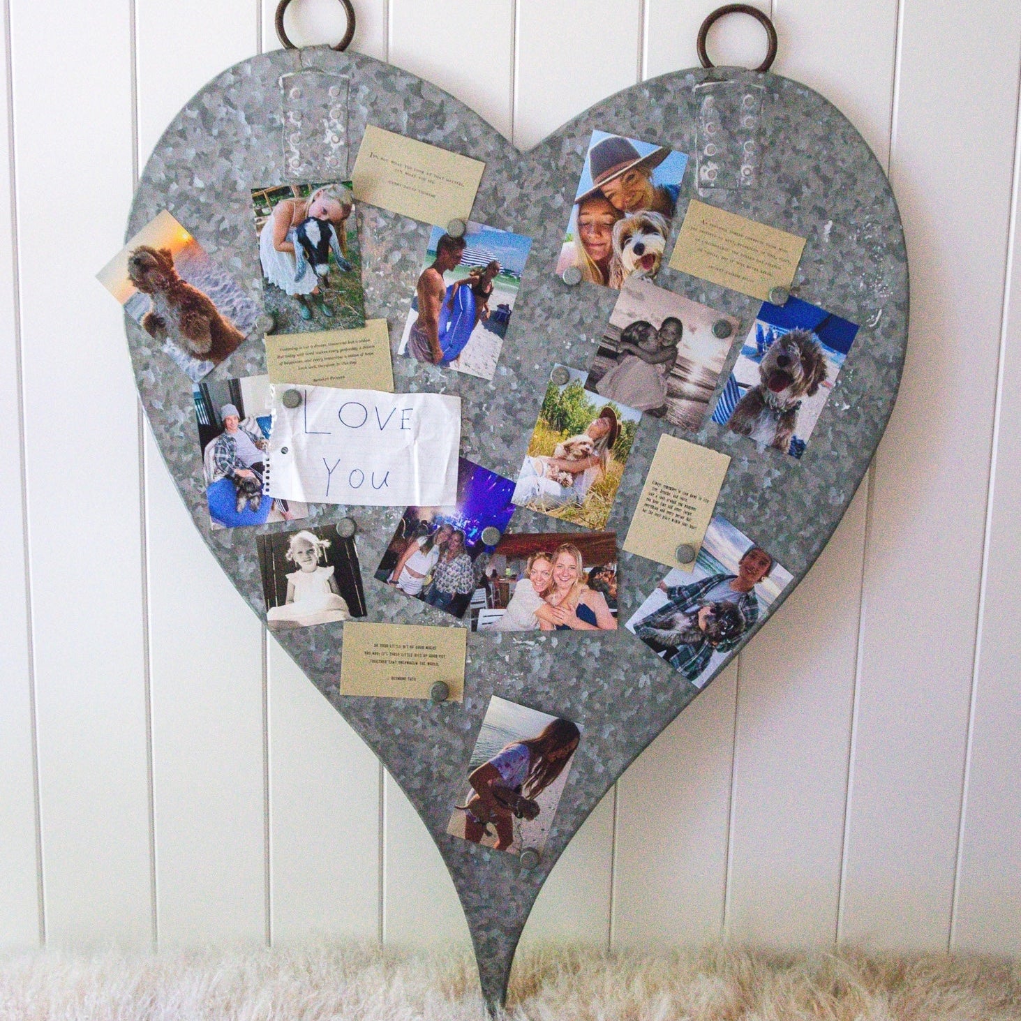 Large Zinc Heart with Magnets