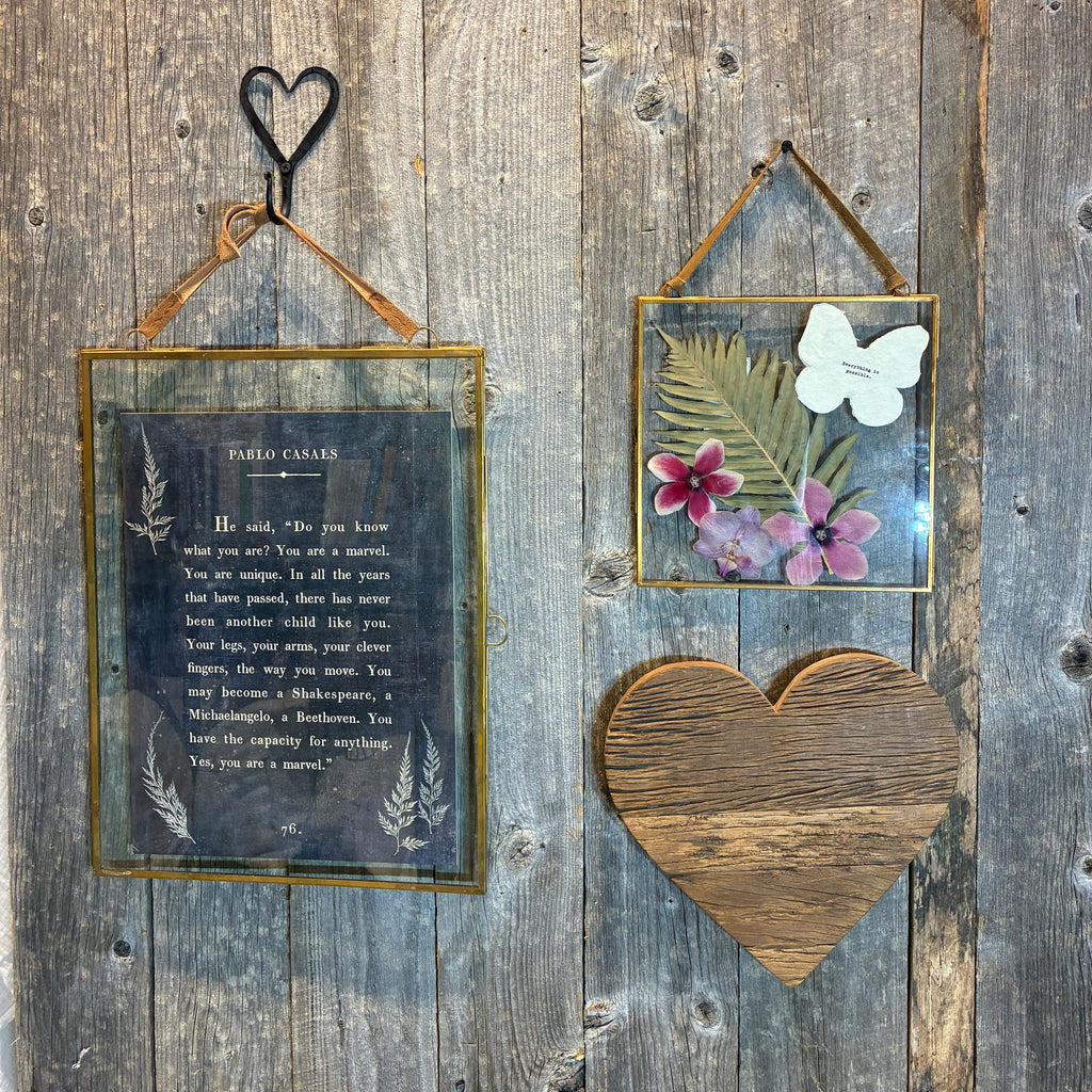 Brass Hanging Frame 14.25x19 – Vertical