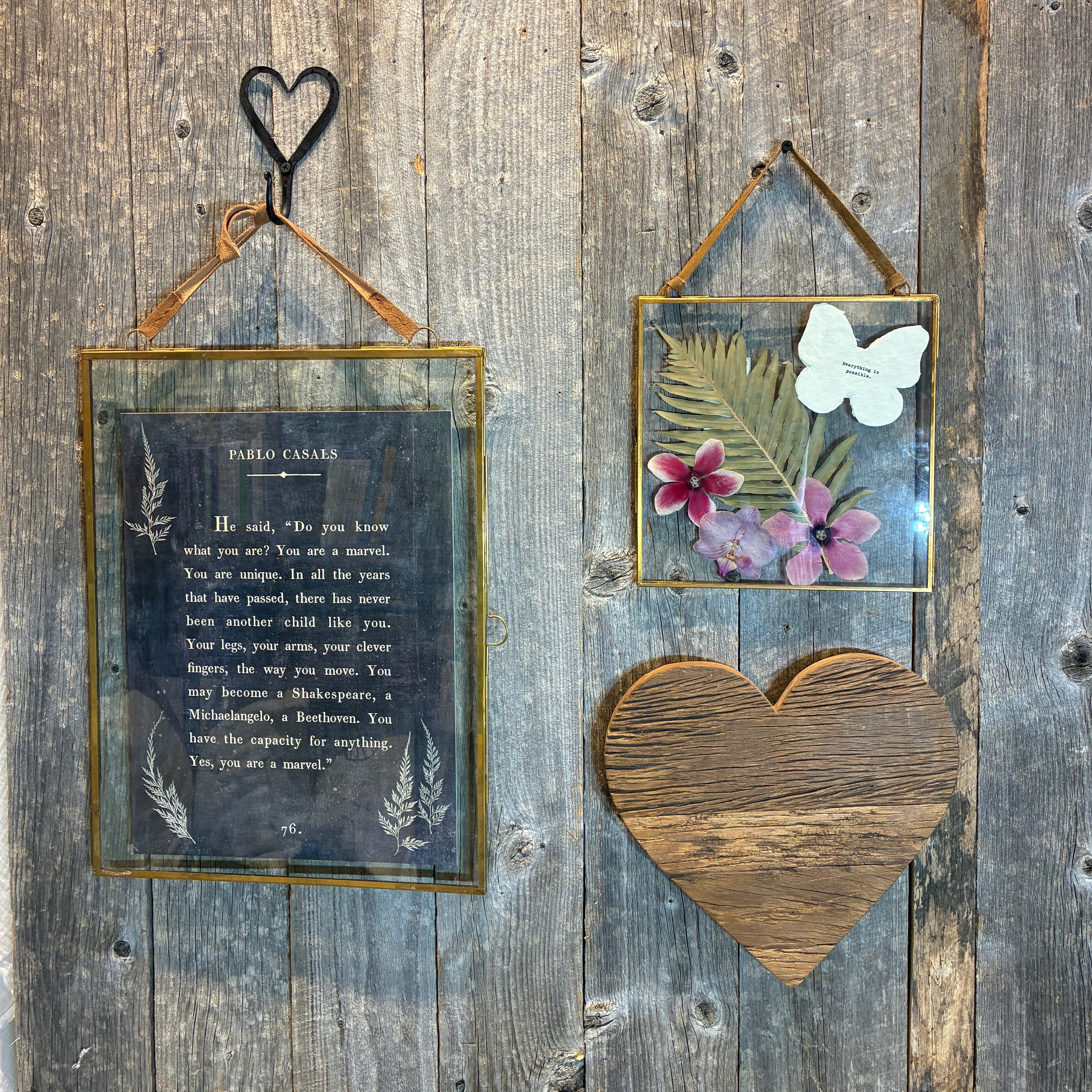 Brass Hanging Frame 14.25x19 – Vertical