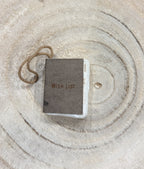 Wish List Little Book Ornament - Grey