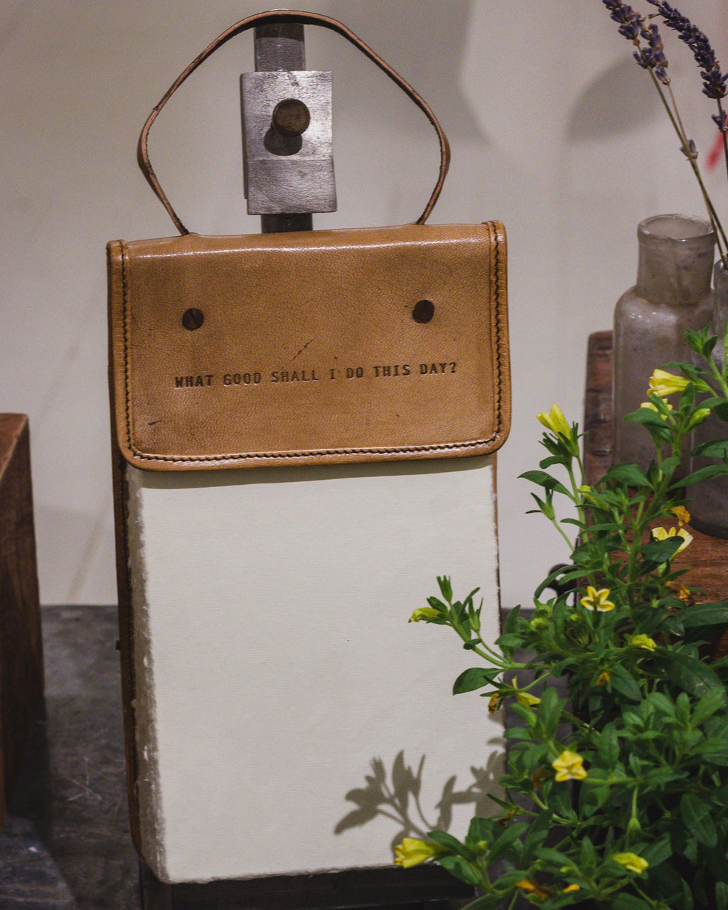 ***What Good Shall I Do Hanging Leather Journal