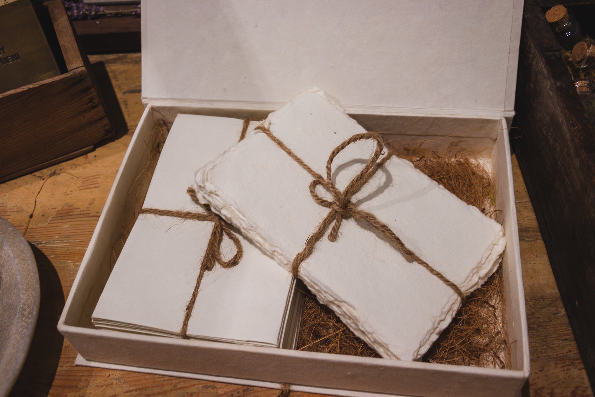 10x13 Handmade Cotton Paper Bundle - Cream