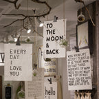 ***To The Moon & Back Handmade Paper Print - 12x16