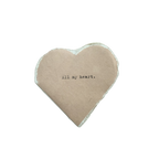 All My Heart Mini Deckled Edge Heart Book - Rose